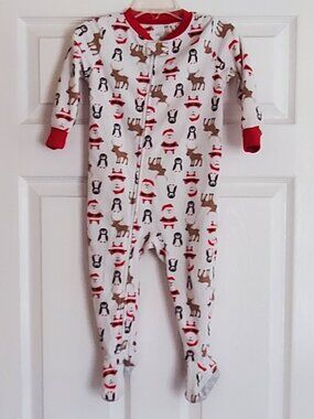 Christmas toddler's one piece pajamas